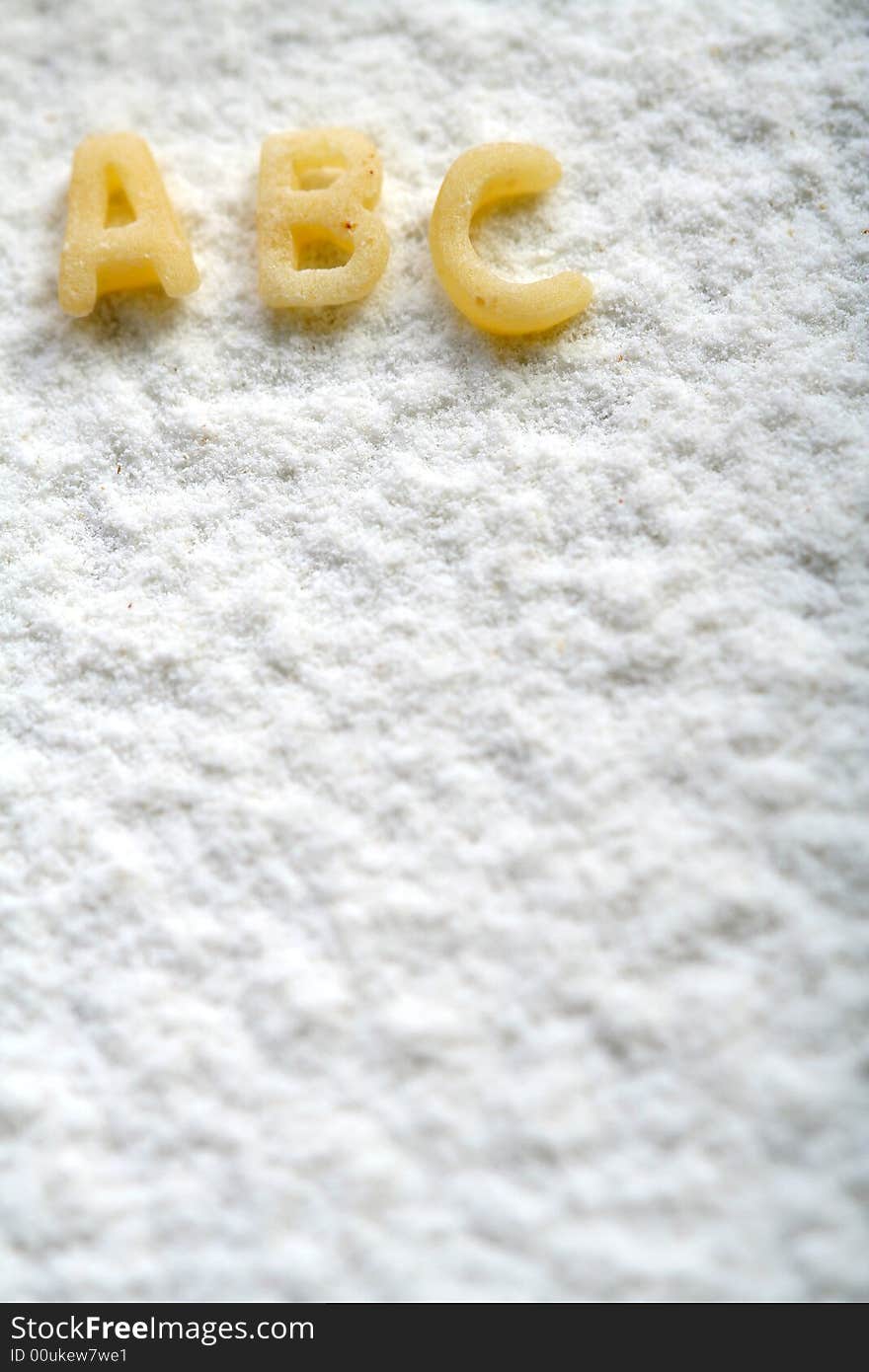 Eatable Alphabet On Flour, Education