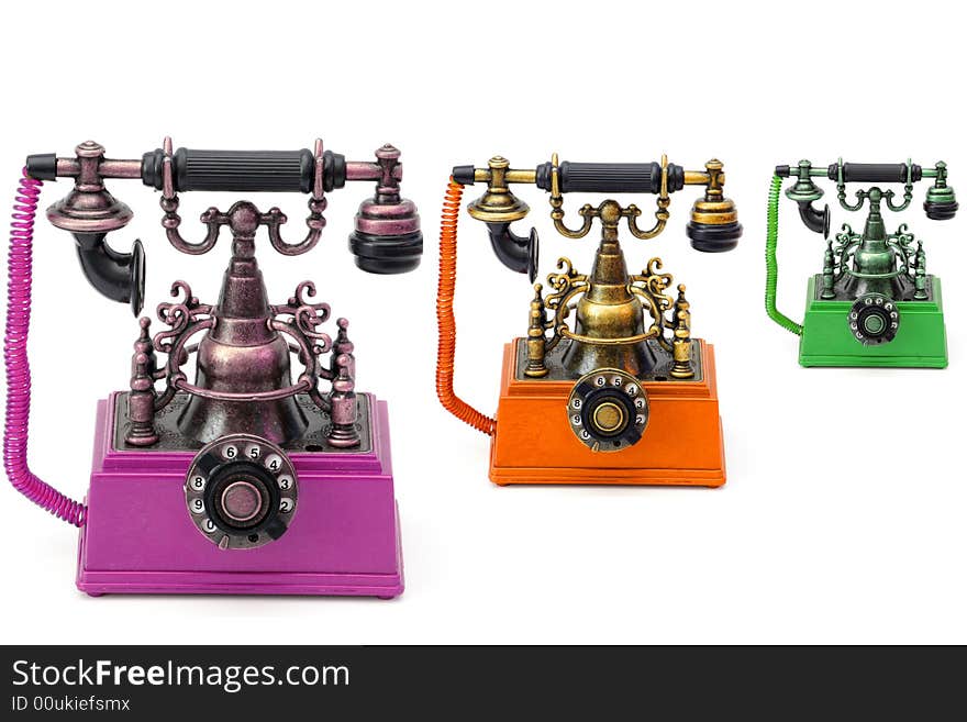 3 Colors Vintage Phones