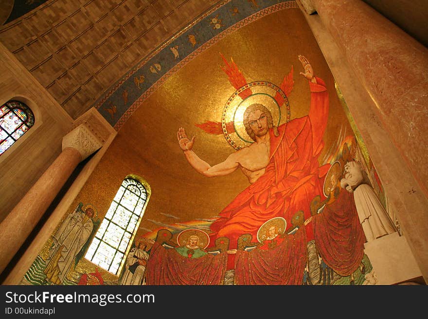 Glorification of the Lamb dome in Basilica of the National Shrine of the Immaculate Conception. Glorification of the Lamb dome in Basilica of the National Shrine of the Immaculate Conception