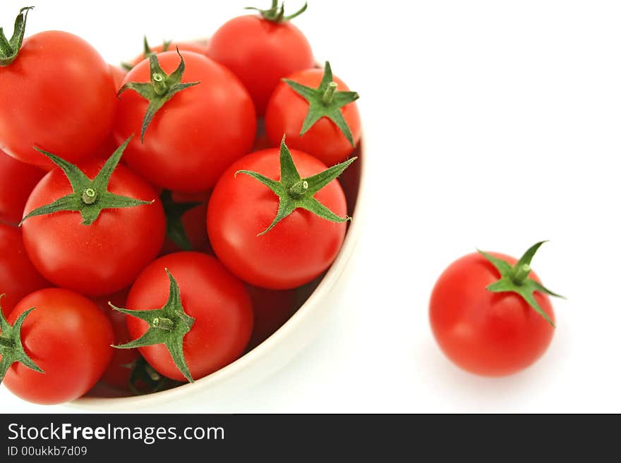 Red cherry tomatoes