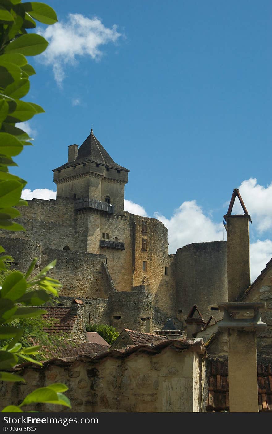 A french castle on a beautiful sunny day