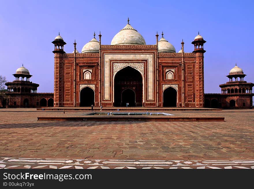 India, Agra: Taj Mahal mosque