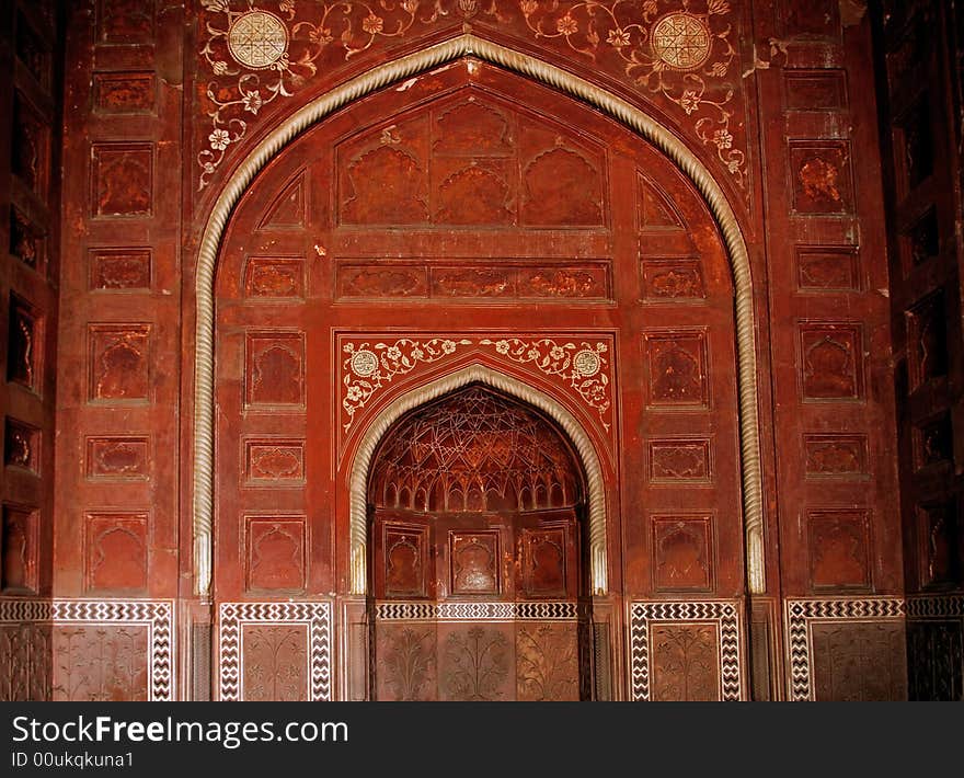 India, Agra: Taj Mahal mosque