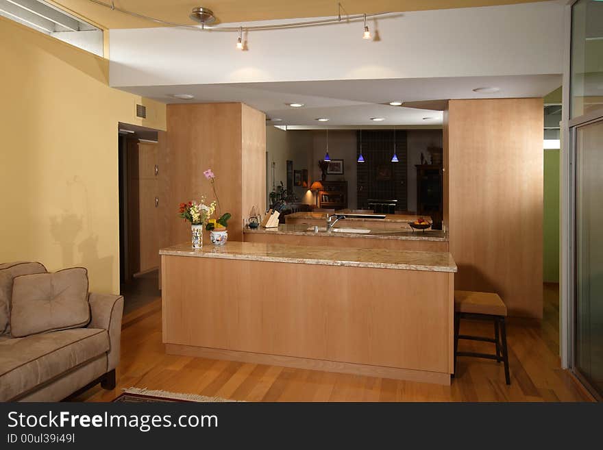 A modern kitchen that has been freshly remodeled