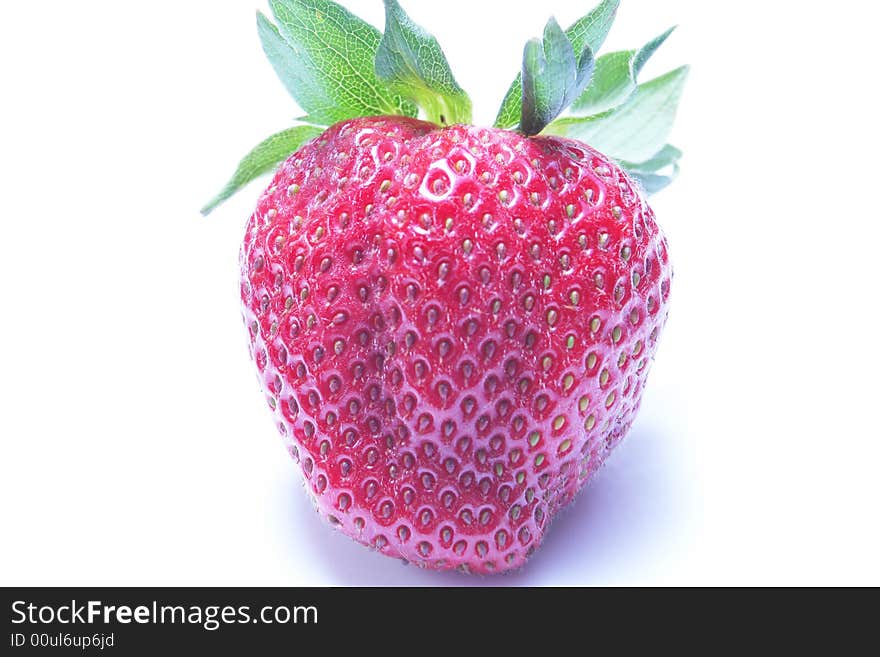 Red Strawberry Isolated On White