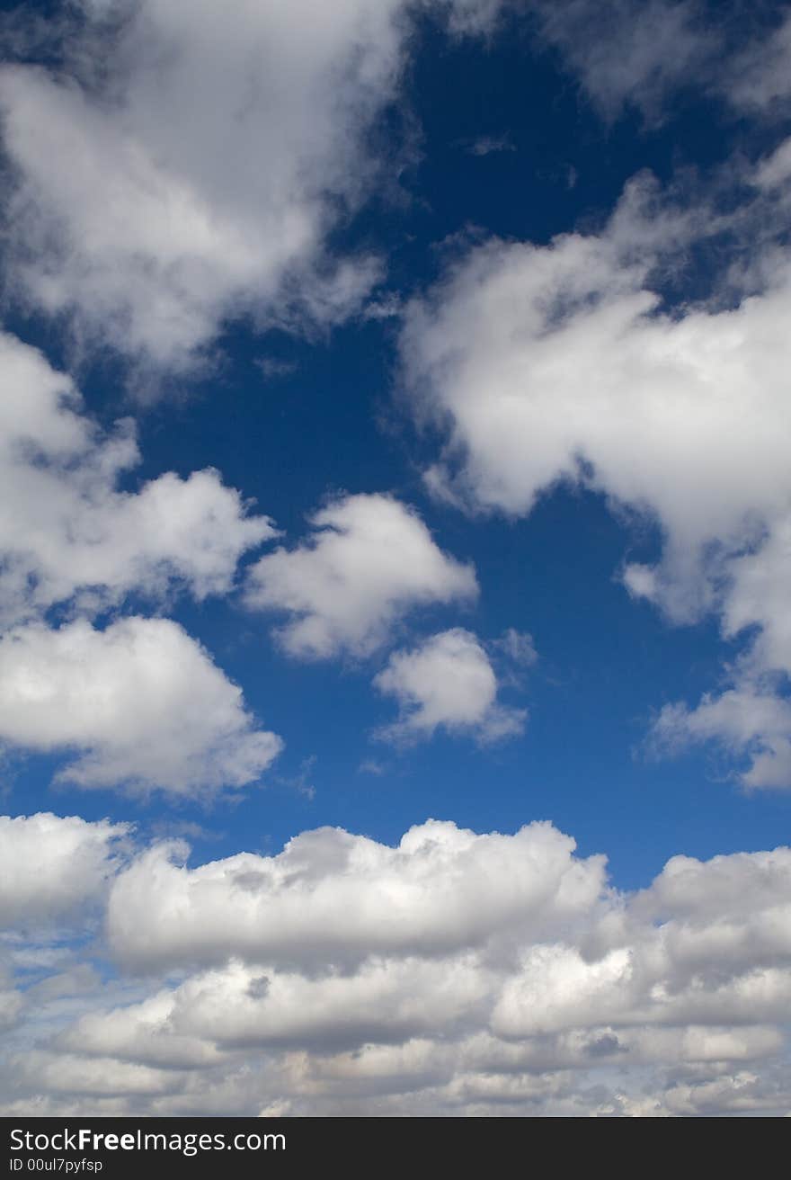 Perfect blue clouded sky background. Perfect blue clouded sky background