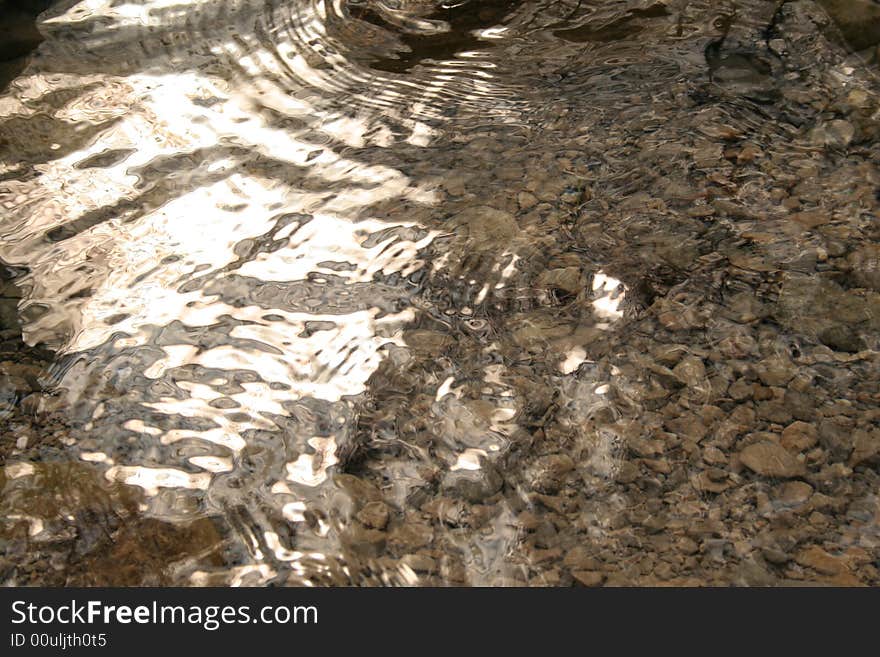 The bottom of the river. The bottom of the river