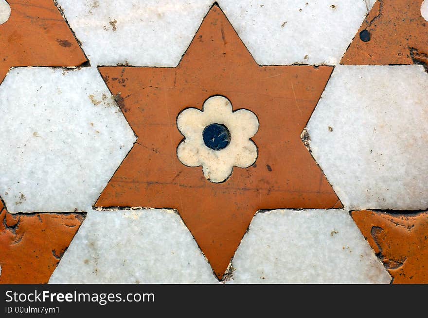 India, Agra: Taj Mahal Mosque S Decor