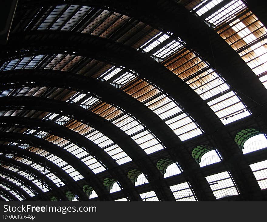 Rails at a railway station