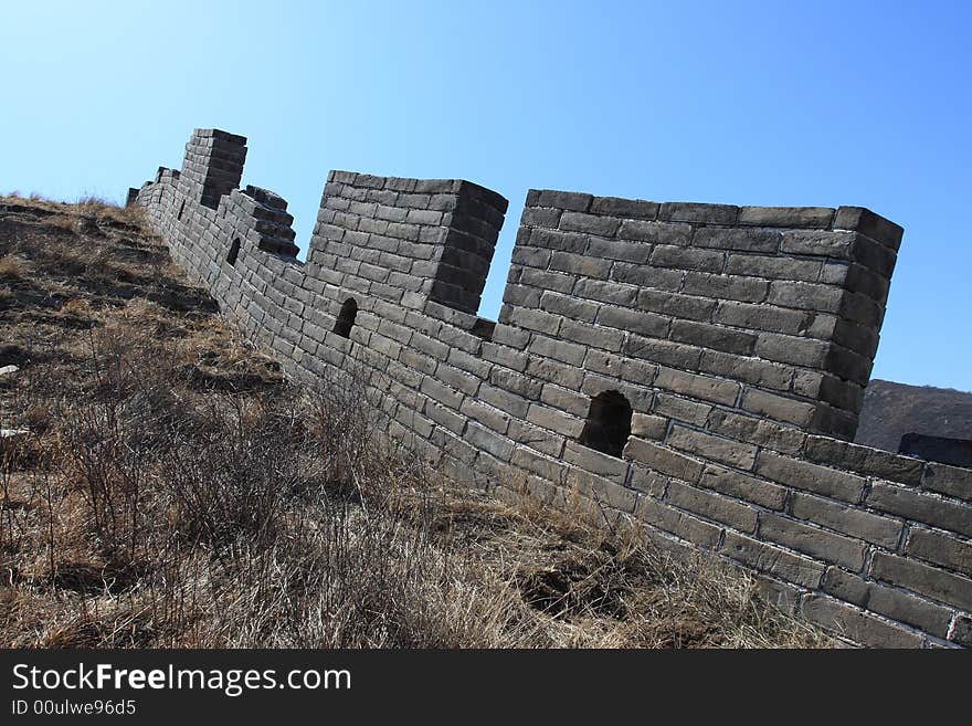 Great Wall of China ruins