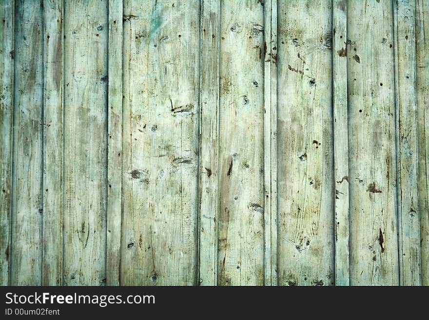 Texture of an old green fence. Texture of an old green fence