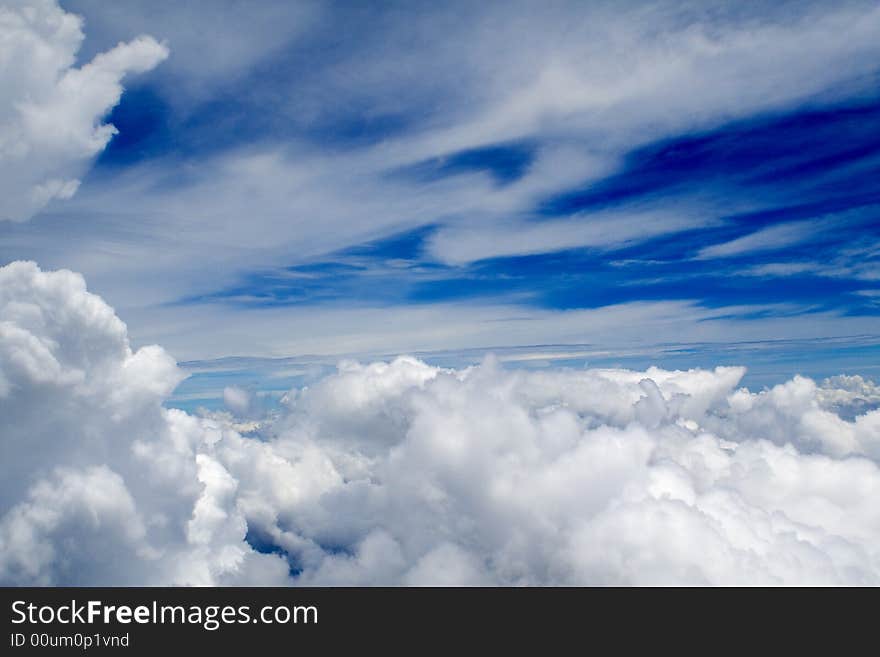 Clouds - view from the plane. Clouds - view from the plane