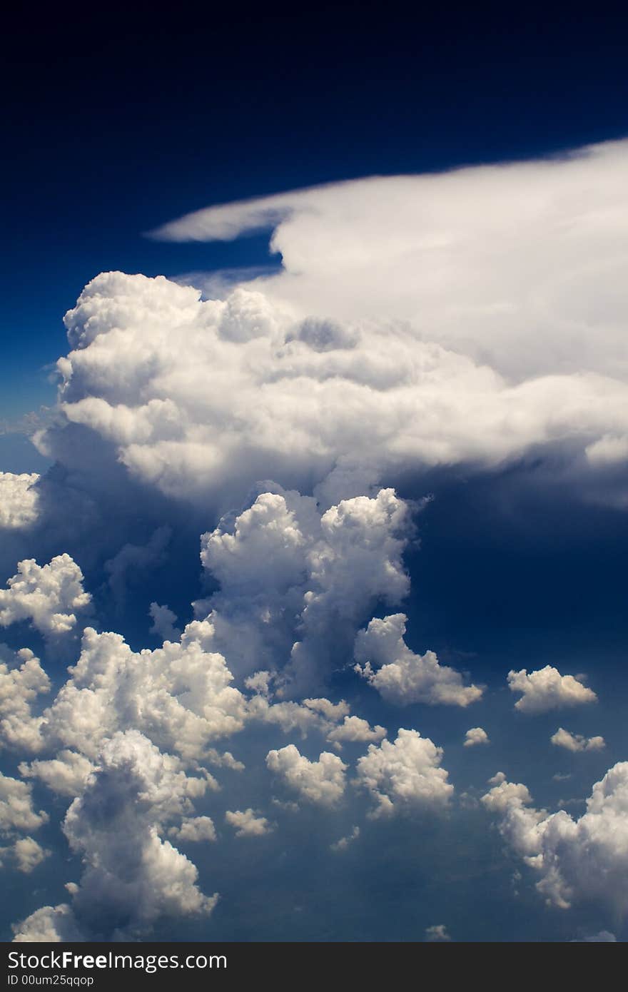 Clouds - view from the plane. Clouds - view from the plane