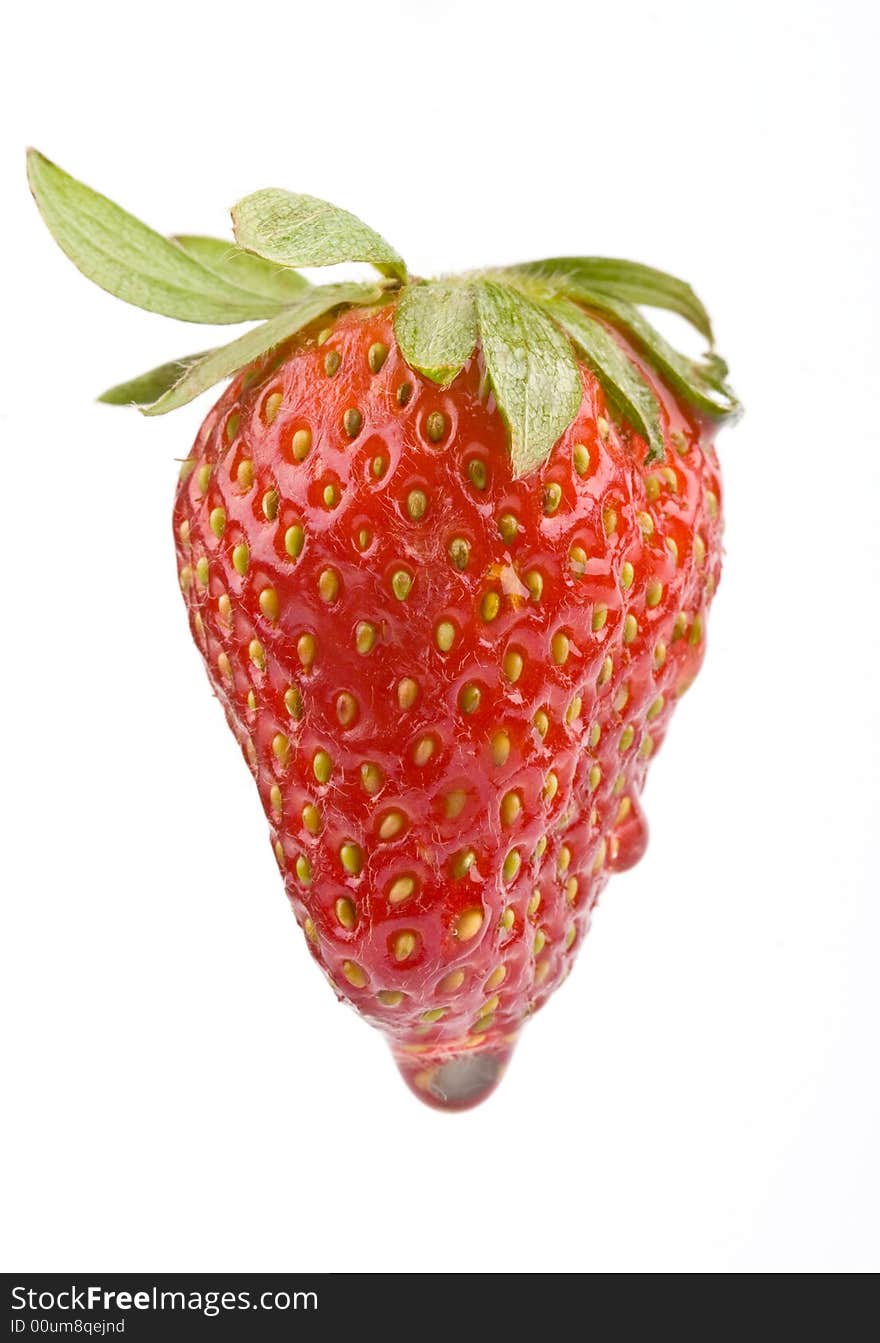 Wet strawberry