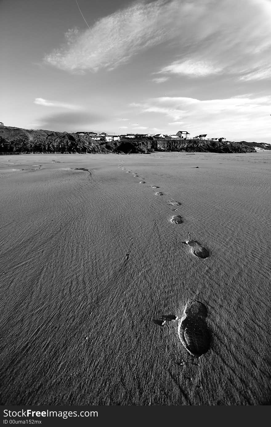 Beach Footprints