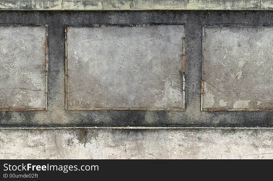 Aged cement wall with pattern tiled horizontaly. Aged cement wall with pattern tiled horizontaly