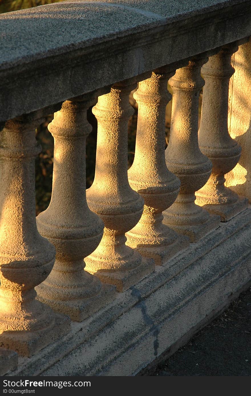 Architectural detail of Barcelonas sunset. Architectural detail of Barcelonas sunset