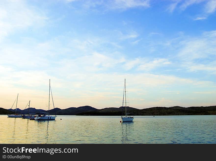 Sailing on the Adriatic sea, Croatia. Sailing on the Adriatic sea, Croatia