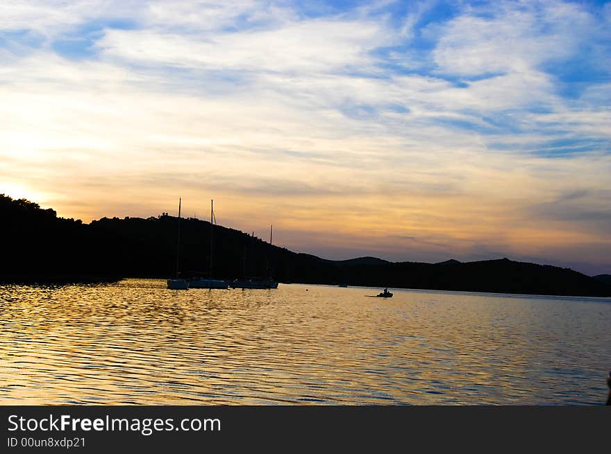 Sailing on the Adriatic sea, Croatia. Sailing on the Adriatic sea, Croatia