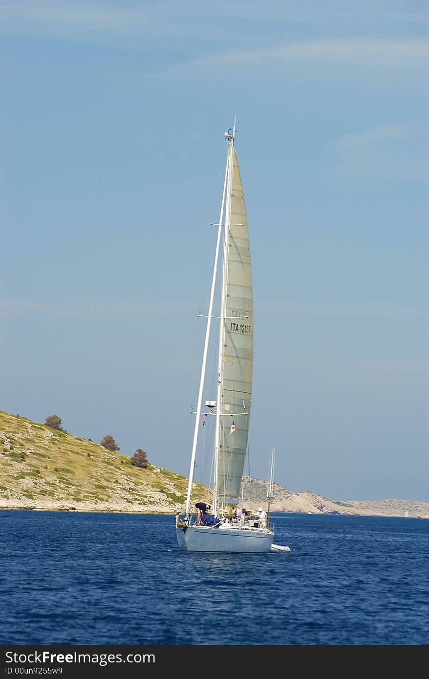 Sailing on the Adriatic sea, Croatia. Sailing on the Adriatic sea, Croatia