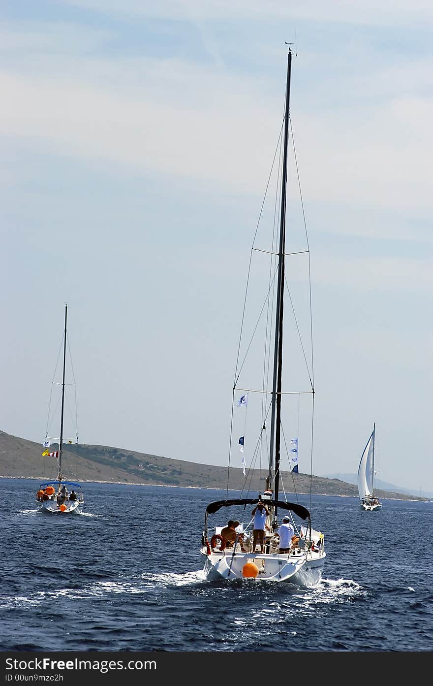 Sailing on the Adriatic sea, Croatia. Sailing on the Adriatic sea, Croatia