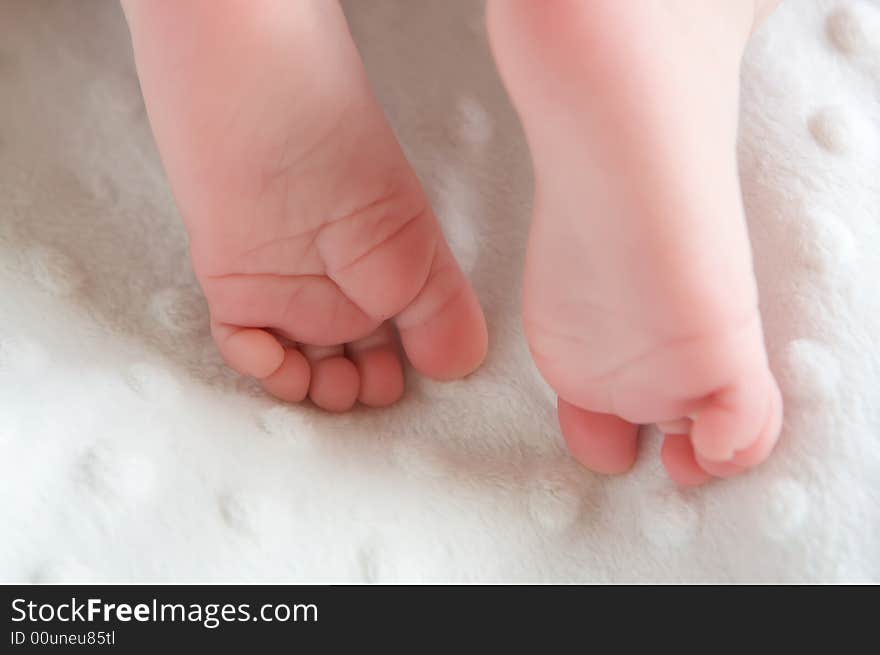 An image of a feet of 3 month old baby