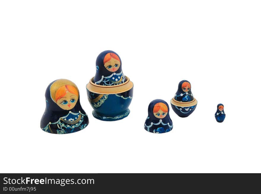 Hand painted Russian matryoshka nesting dolls