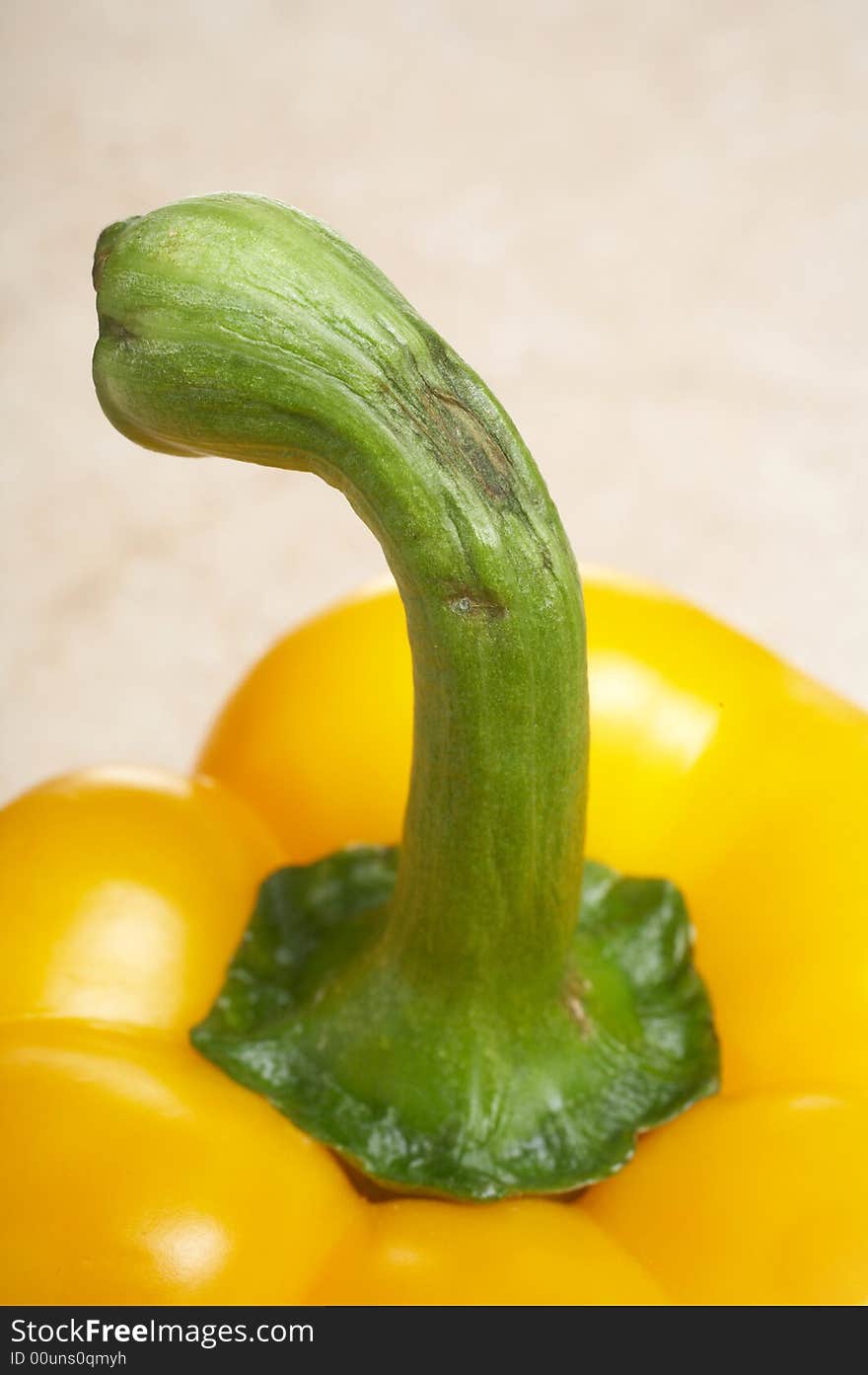 Closeup Of Yellow Pepper