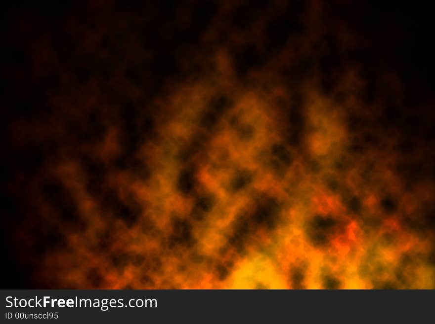 Fire looking abstract background, created in photoshop