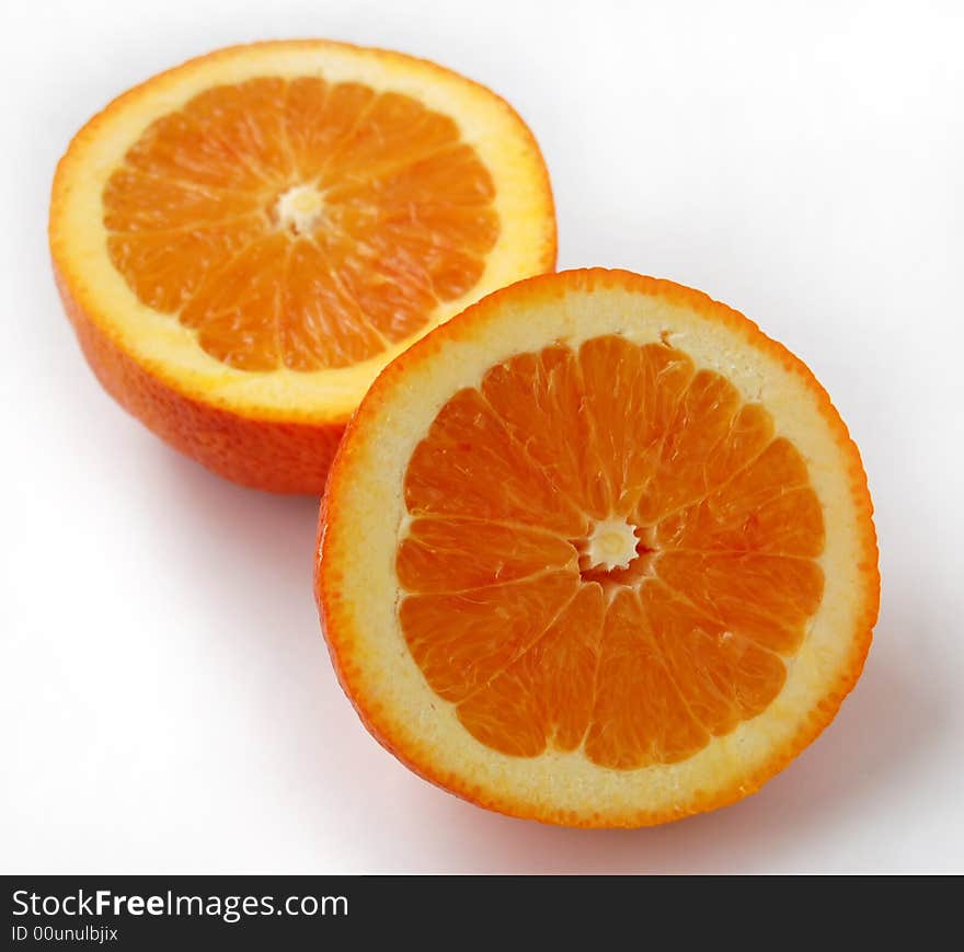 Two Slices Of Oranges