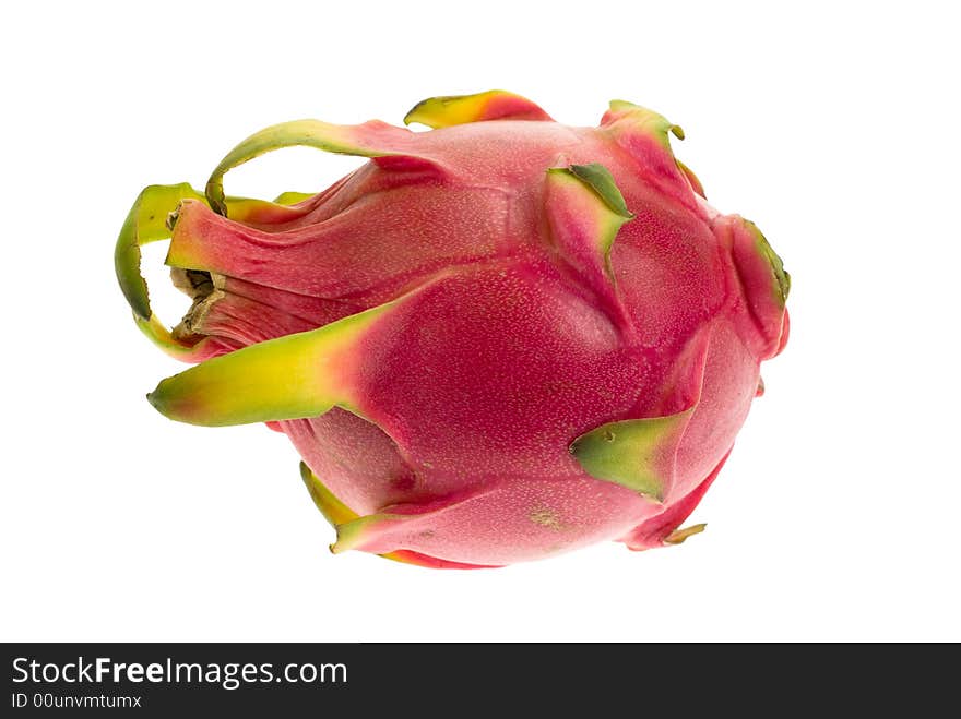 Pitaya (dragon fruit) isolated on a white background