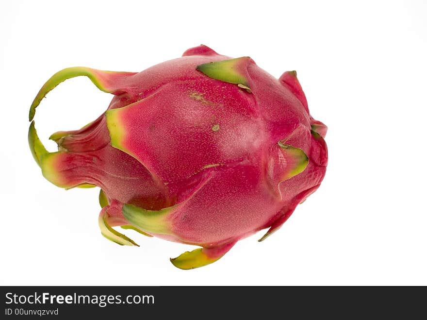 Pitaya (dragon fruit) isolated on a white background