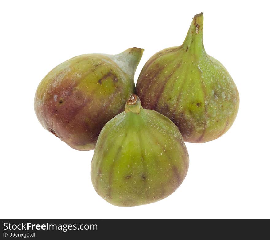 Fresh figs isolated on a white background. Fresh figs isolated on a white background