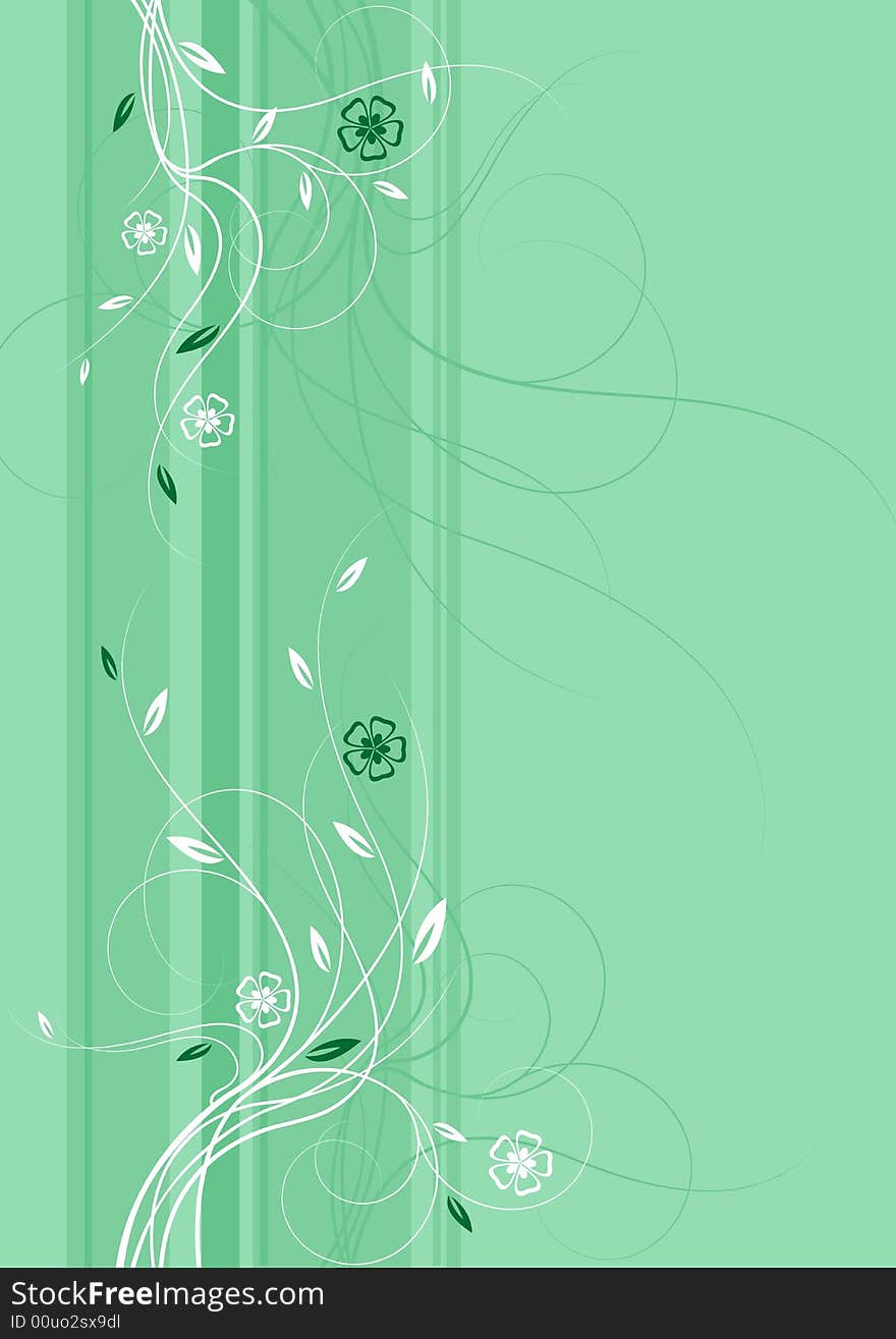 Abstract floral background. Vector illustration.