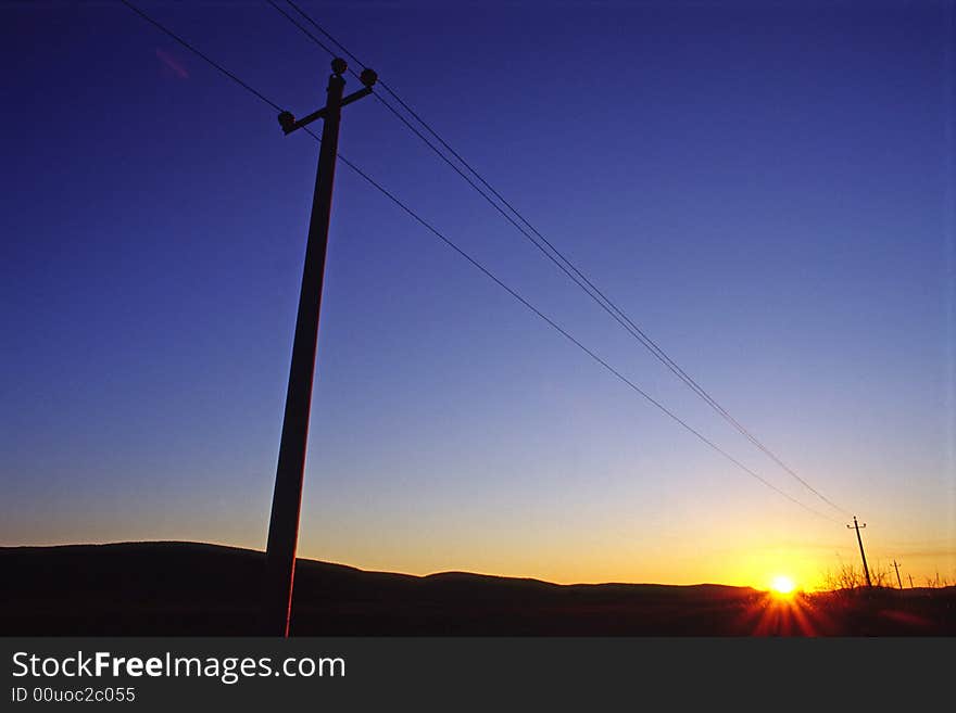 Telegraph pole