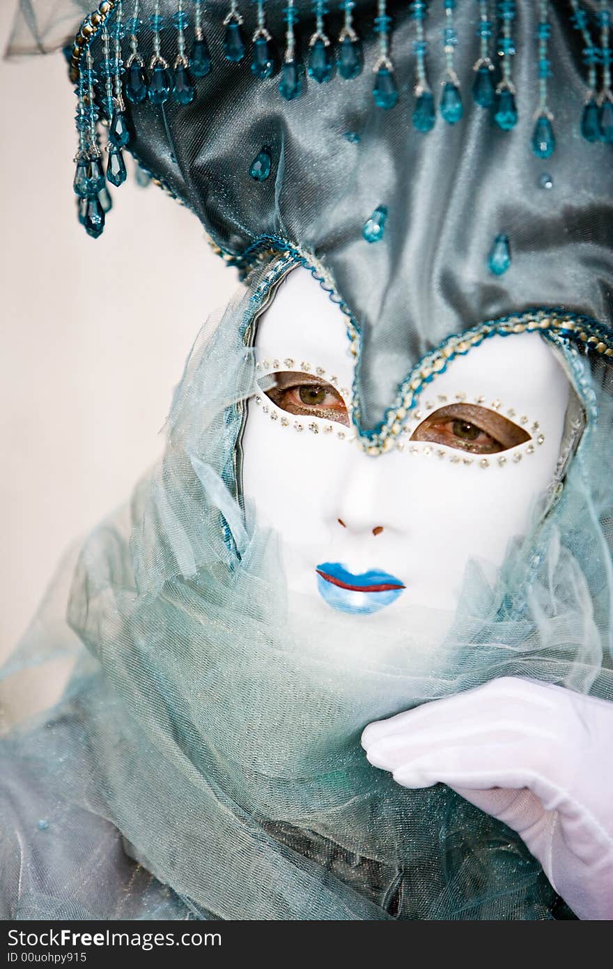 Man in a costume at the Venice Carnival. Man in a costume at the Venice Carnival