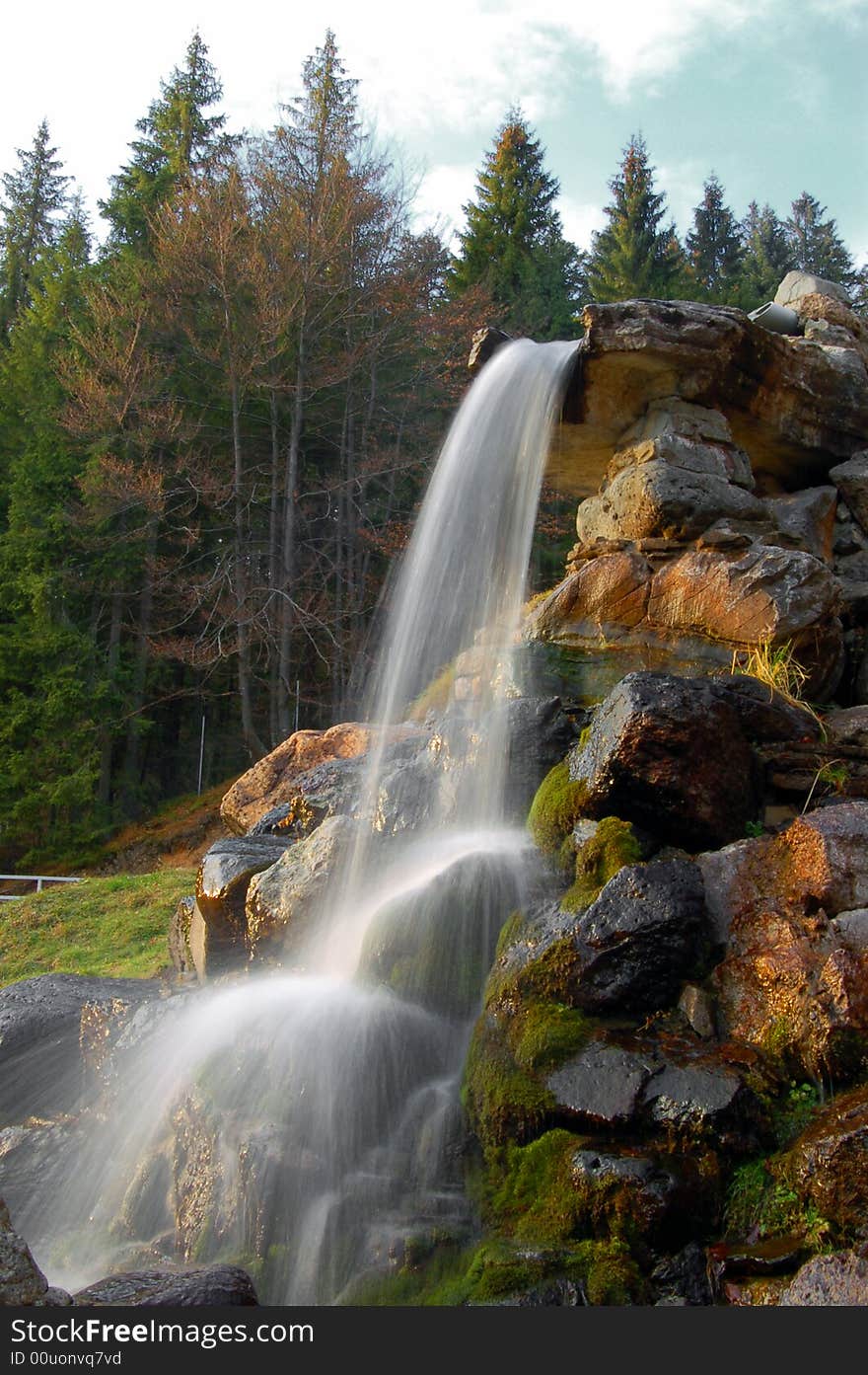 The Wonder spring in the Carpathians. The Wonder spring in the Carpathians