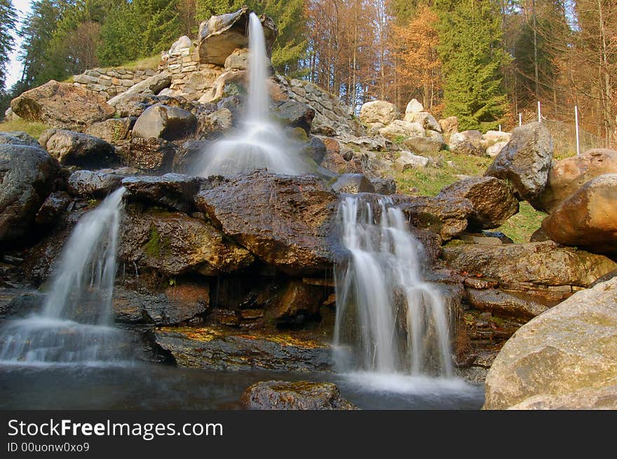 The Wonder spring in the Carpathians. The Wonder spring in the Carpathians