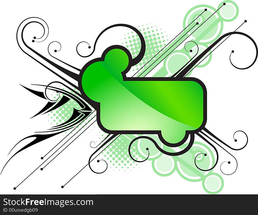 This image is a glossy vector illustration for your business.Put your text in the green place. This image is a glossy vector illustration for your business.Put your text in the green place.