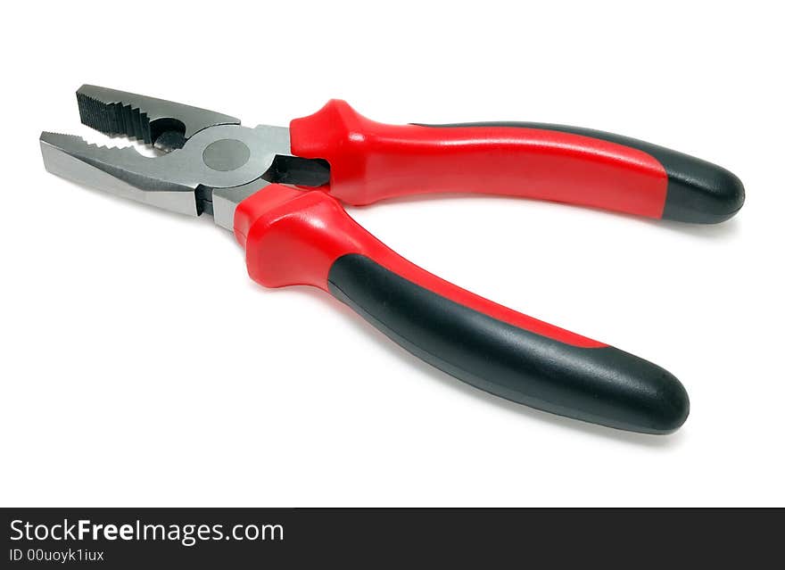 Pliers isolated over a white background