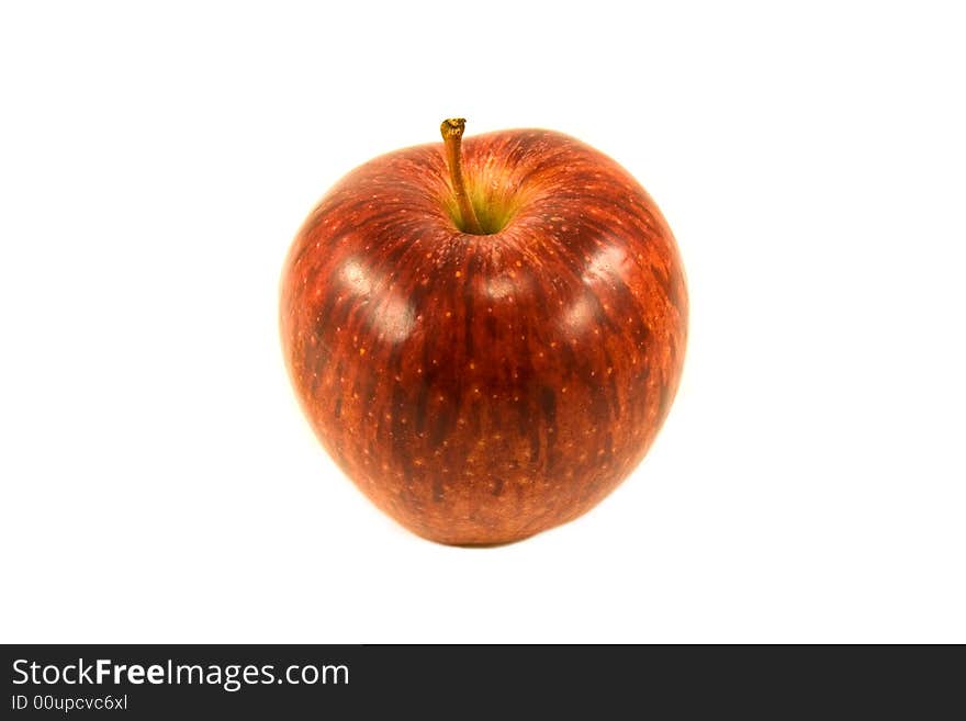 Red apple isolated on white