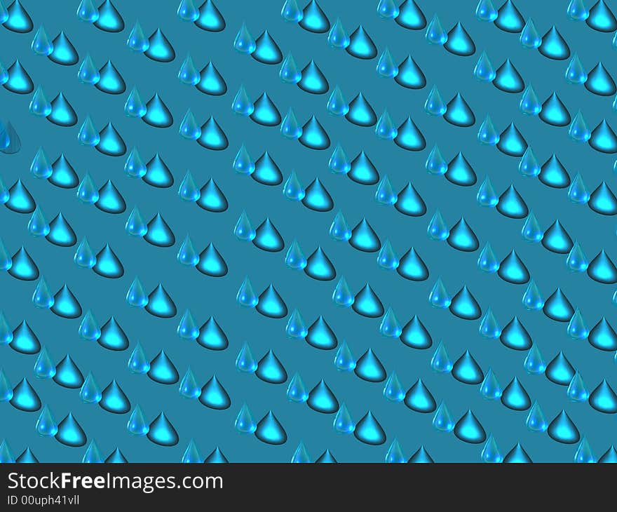 Background consisting of set of rain drops