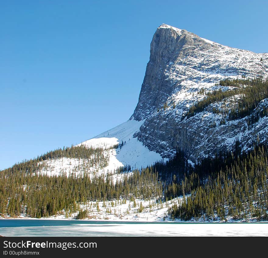 Peaks of snow moutain covered by snow. Peaks of snow moutain covered by snow