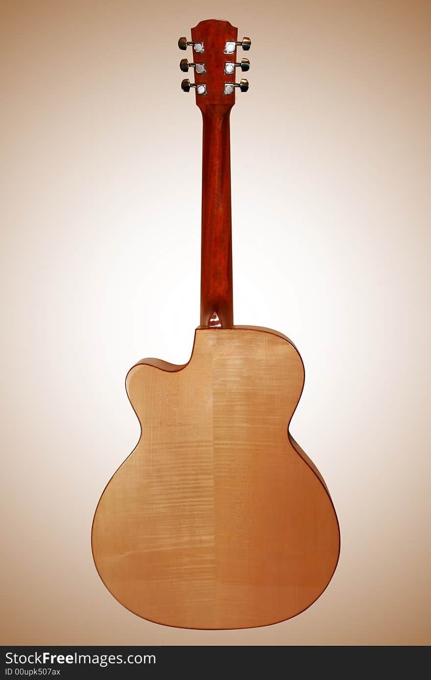 Very beautiful acoustic guitar. A fragment. Very beautiful acoustic guitar. A fragment