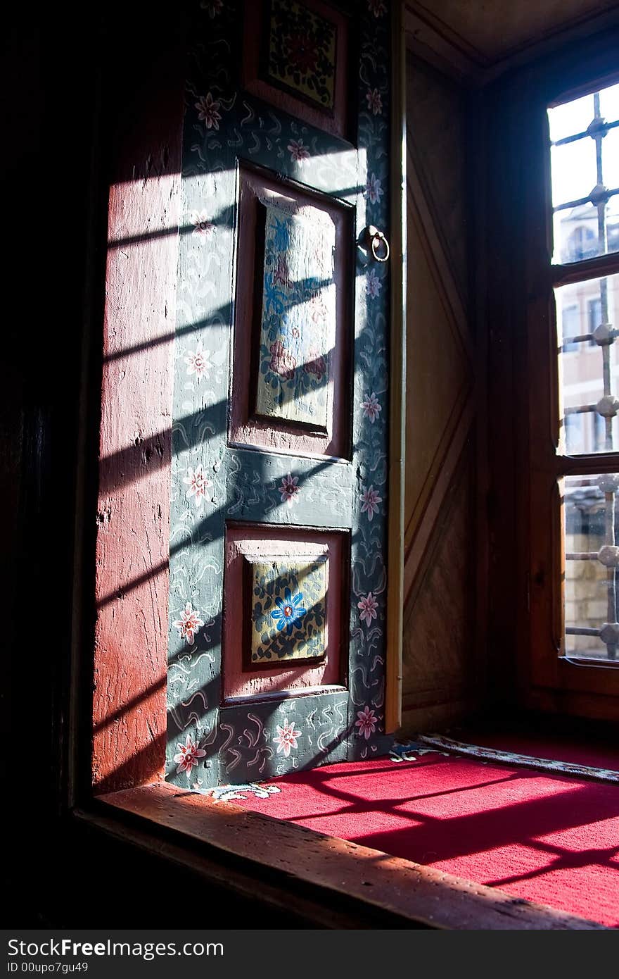 Old and ottoman window from mosque in tetova Macedonia