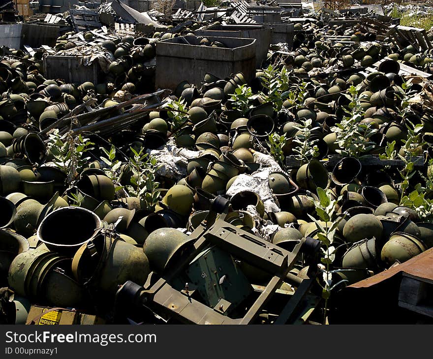 Helmet Graveyard