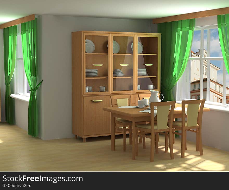 Modern interior design apartment blind comfort 3d. Modern interior design apartment blind comfort 3d