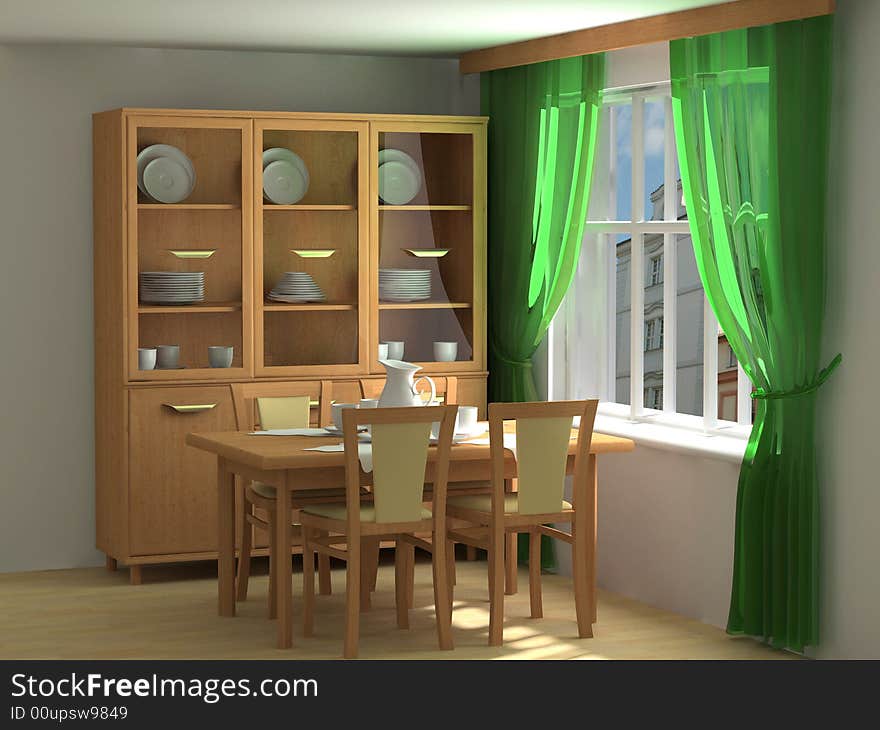 Modern interior design apartment blind comfort 3d. Modern interior design apartment blind comfort 3d