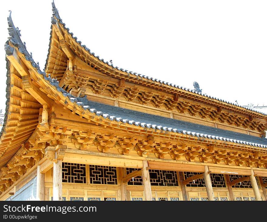 Ancient Chinese wooden structure construction details. Ancient Chinese wooden structure construction details.