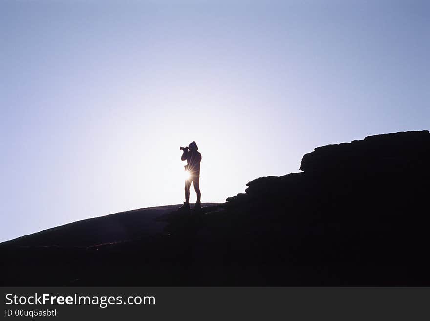 Silhouette In Morning Light